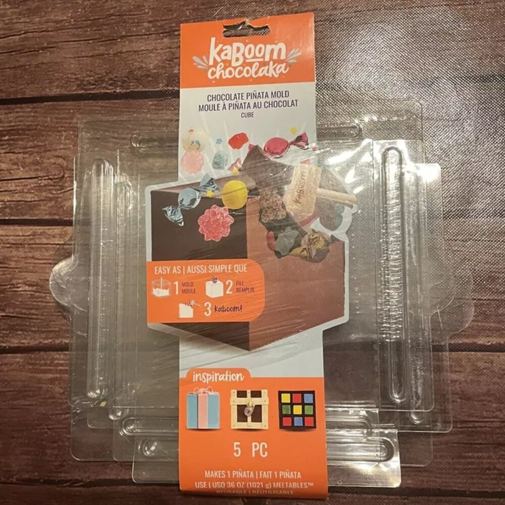 American Crafts Kaboom Chocolaka Pinata Mold Cube NEW